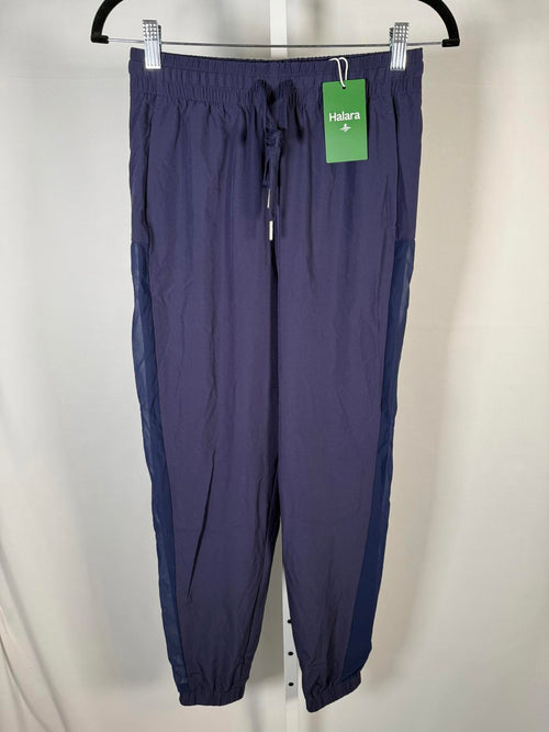 NWT Halara Blue Athletic Jogger Pants Mesh Side Panels Size Small