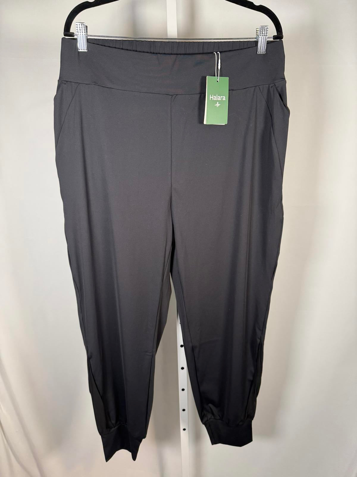 NWT Halara High Waisted Cuffed Jogger Sweatpants Black Size XL