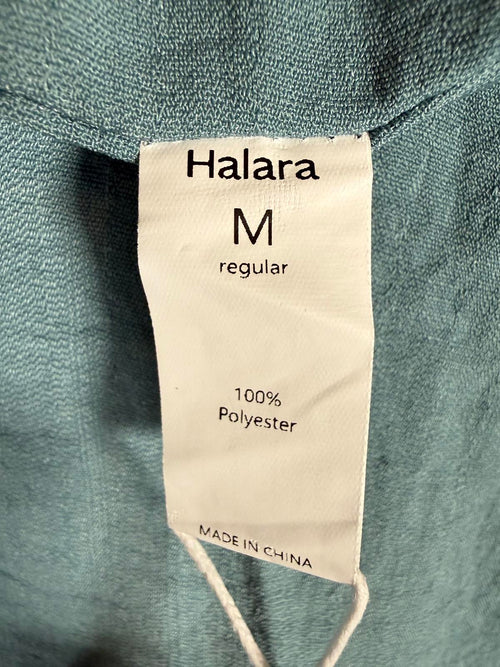 NWT Halara Women’s Blue Wrap Mini Skirt Tie Side Ruffle Hem Size Medium