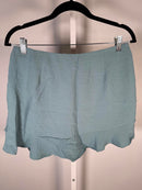 NWT Halara Women’s Blue Wrap Mini Skirt Tie Side Ruffle Hem Size Medium