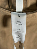 NWT Halara Tan High Rise Button Accent Shorts Women’s Size Large