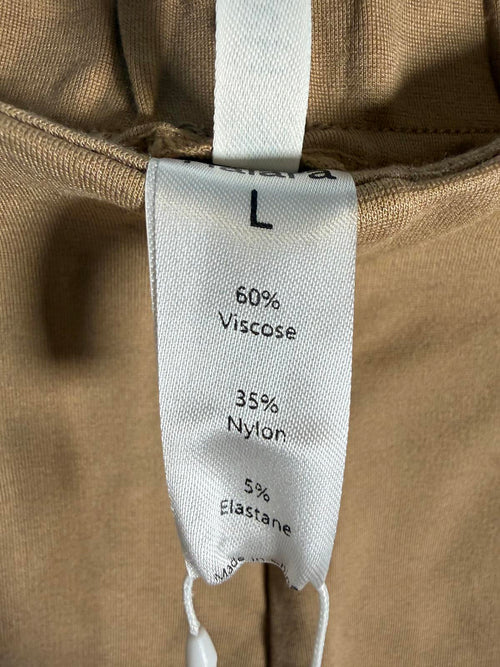 NWT Halara Tan High Rise Button Accent Shorts Women’s Size Large
