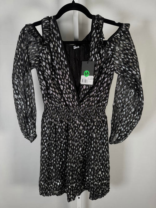 The Kooples Sparkling Leopard Print Belted Mini Dress US XS NWT