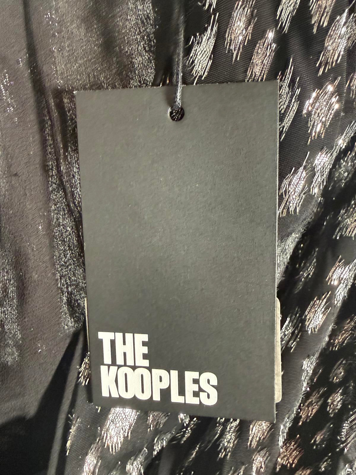 The Kooples Sparkling Leopard Print Belted Mini Dress US XS NWT