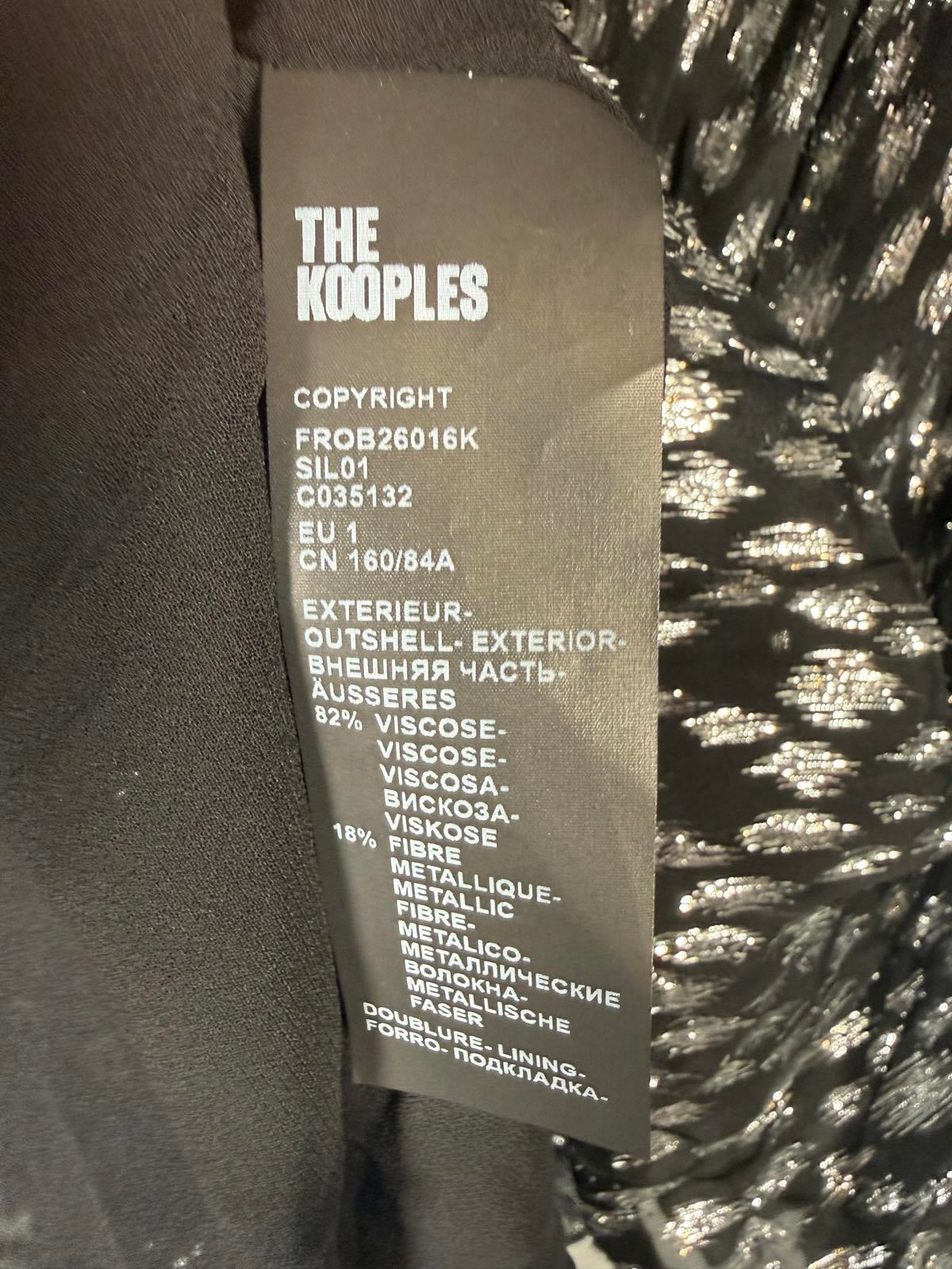 The Kooples Sparkling Leopard Print Belted Mini Dress US XS NWT