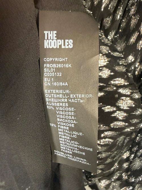 The Kooples Sparkling Leopard Print Belted Mini Dress US XS NWT