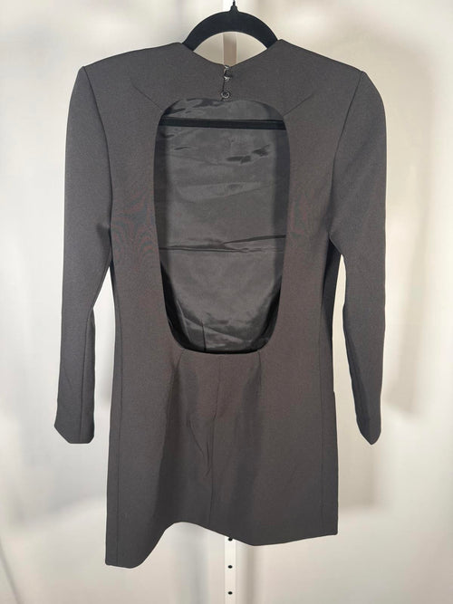 The Kooples Short Black Open Back Mini Dress US Small NWT