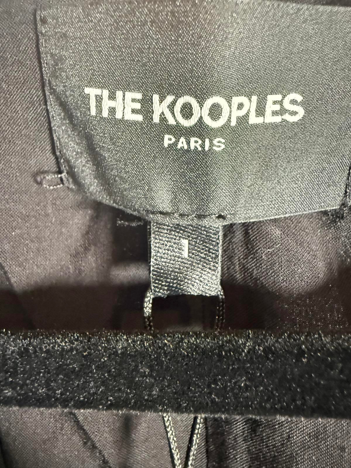 The Kooples Modern Kimono Black Top Viscose/Silk Blend US Small NWT