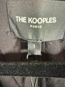 The Kooples Modern Kimono Black Top Viscose/Silk Blend US Small NWT