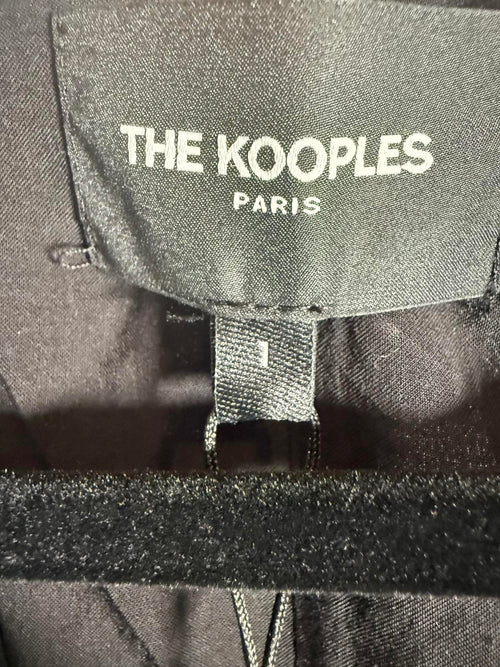 The Kooples Modern Kimono Black Top Viscose/Silk Blend US Small NWT