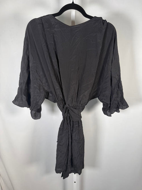 The Kooples Modern Kimono Black Top Viscose/Silk Blend US Small NWT