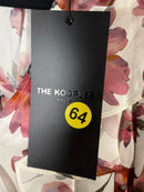 The Kooples Pastel Daisy Satin Dress Viscose Silk Blend US Small $418 MSRP NWT