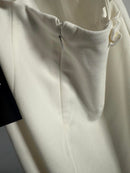 NWT Lulus Glamorous Adornment Ivory Halter Bow Midi Dress XS
