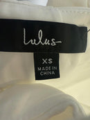 NWT Lulus Glamorous Adornment Ivory Halter Bow Midi Dress XS