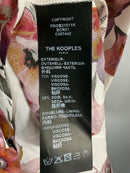 The Kooples Pastel Daisy Satin Dress Viscose Silk Blend US Small $418 MSRP NWT