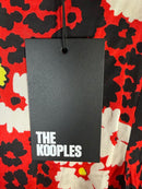 The Kooples Red Floral Print Viscose Dress US Small MSRP $385 NWT