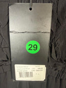 The Kooples Black Ruffle V-Neck High Low Dress 100% Viscose US Small NWT