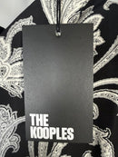 The Kooples Slim Fit Viscose Button Down Shirt Black Men’s Medium NWT