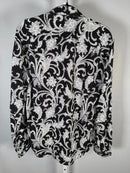 The Kooples Slim Fit Viscose Button Down Shirt Black Men’s Medium NWT