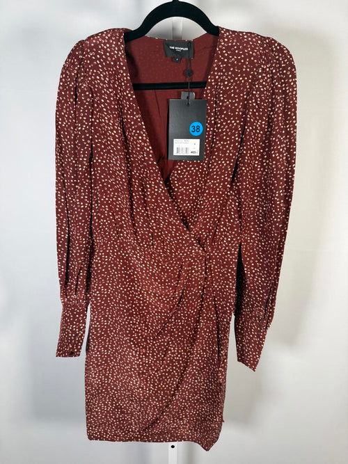 The Kooples Moon Dots Viscose Silk Blend Wrap Dress US XS NWT $465 MRSP