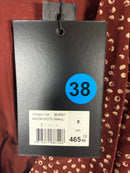 The Kooples Moon Dots Viscose Silk Blend Wrap Dress US XS NWT $465 MRSP