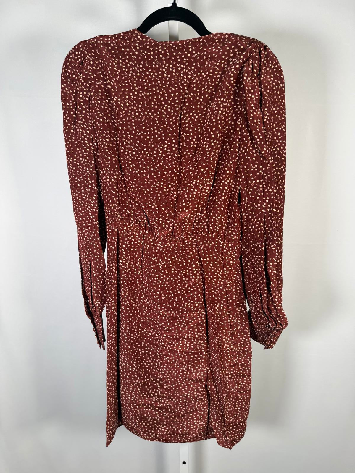 The Kooples Moon Dots Viscose Silk Blend Wrap Dress US XS NWT $465 MRSP