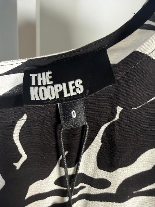 The Kooples Wild Panther Print Viscose Dress US XS NWT