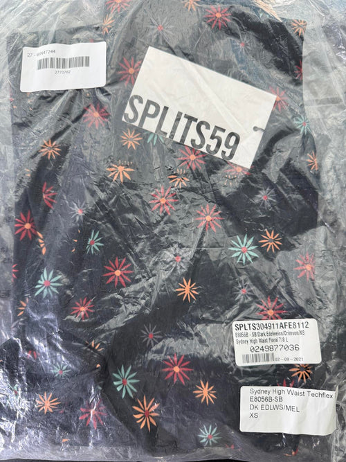 NWT Splits59 Sydney High Waist Floral Print 7/8 Leggings XS