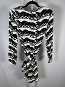 The Kooples Wild Panther Print Viscose Dress US XS NWT