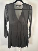 The Kooples Pleated Tiered Mini Dress US XS NWT $385 MRSP