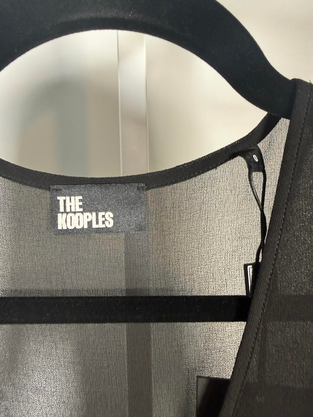 The Kooples Pleated Tiered Mini Dress US XS NWT $385 MRSP