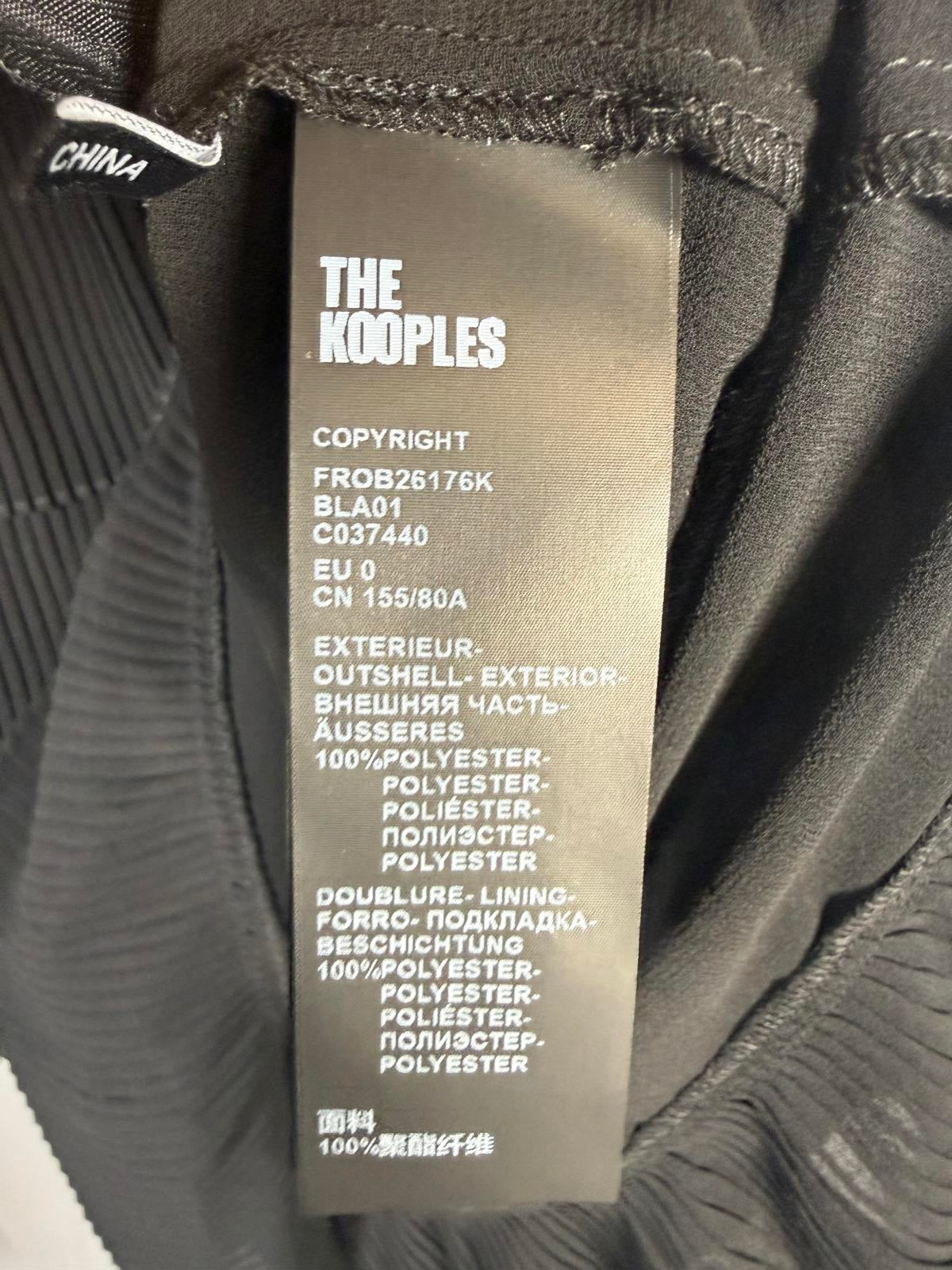 The Kooples Pleated Tiered Mini Dress US XS NWT $385 MRSP