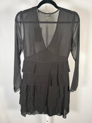 The Kooples Pleated Tiered Mini Dress US XS NWT $385 MRSP