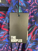 The Kooples Feather Print 3/4 Sleeve Viscose Dress US Size Small NWT