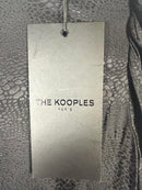 The Kooples Black Textured Mini Dress Long Sleeve 100% Viscose Size US XS NWT