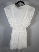 The Kooples Embroidered Eyelet V-Neck Mini Dress US Small NWT $460 MRSP