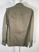 The Kooples Khaki Officer Style Shirt Jacket Men’s Size Small NWT MRSP $395