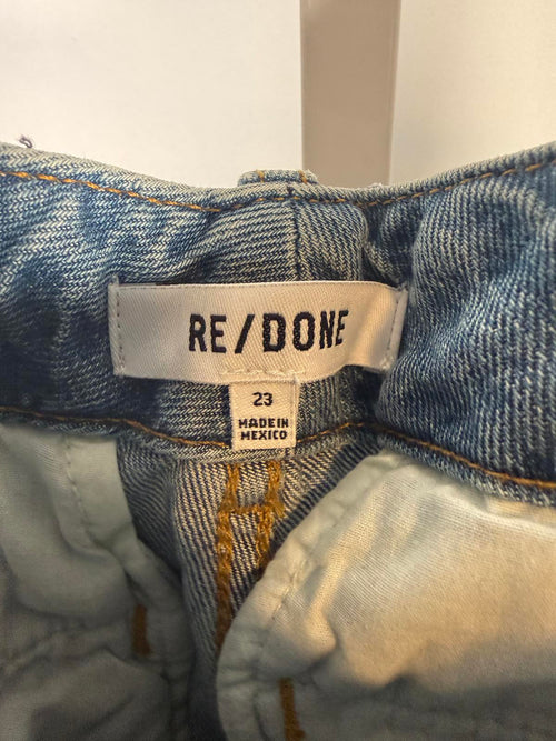 Re/Done The Slacker High Waist Wide Leg Jeans Size 23 NWT 29.5' inseam