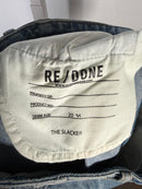 Re/Done The Slacker High Waist Wide Leg Jeans Size 23 NWT 29.5' inseam