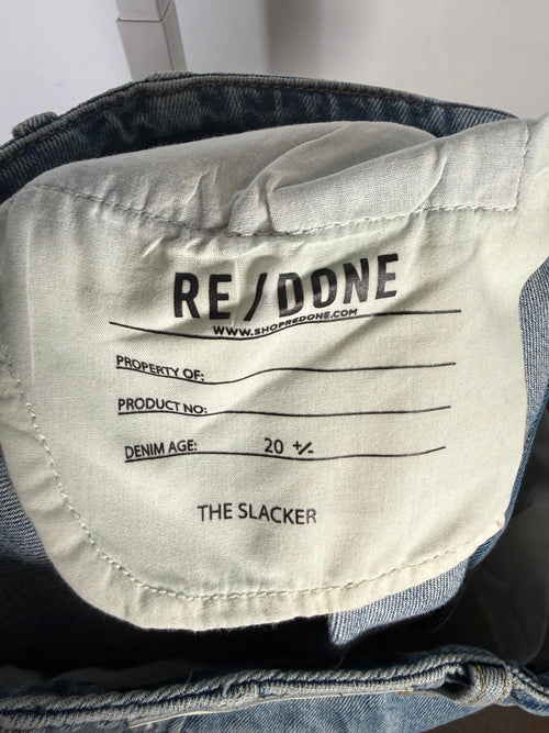 Re/Done The Slacker High Waist Wide Leg Jeans Size 23 NWT 29.5' inseam