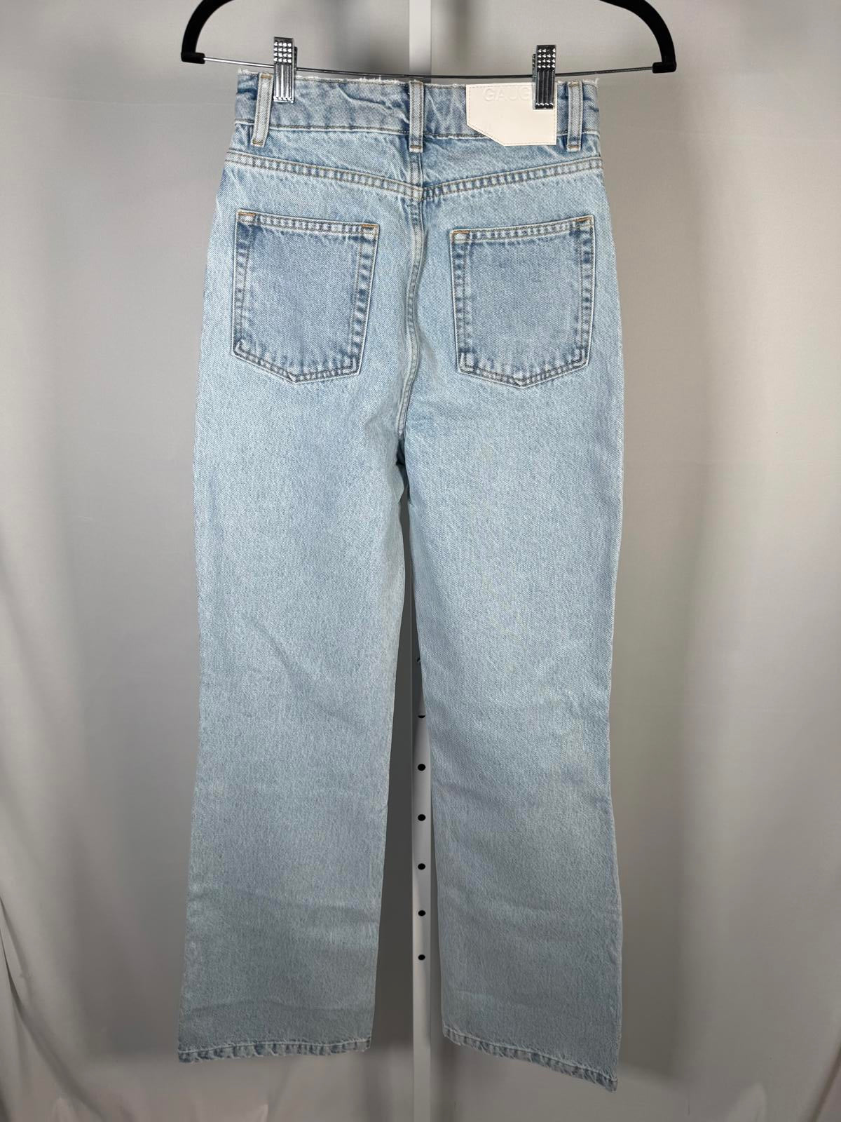 GAUGE81 Women's Blue Sunda Wide-Leg Jeans Pants Size 26 NWT 33' inseam MRSP $281