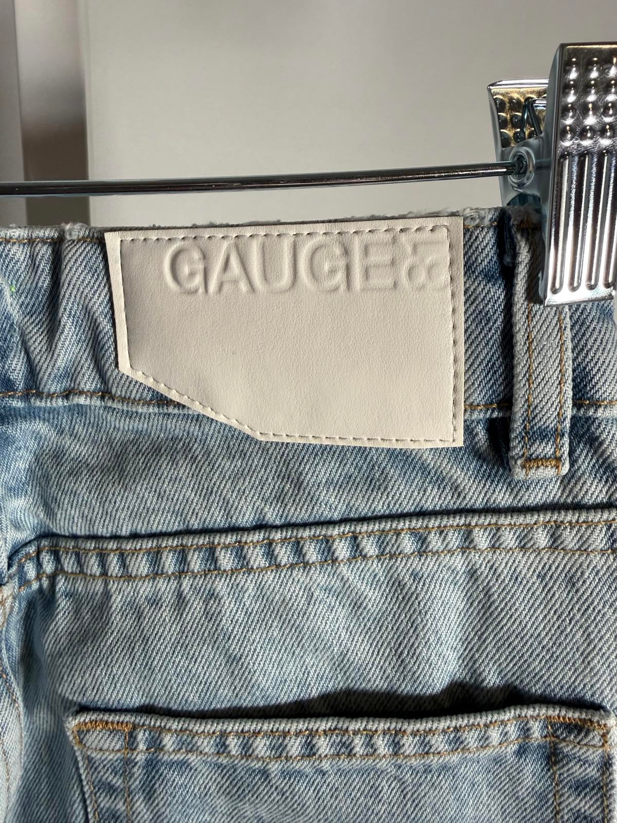 GAUGE81 Women's Blue Sunda Wide-Leg Jeans Pants Size 26 NWT 33' inseam MRSP $281