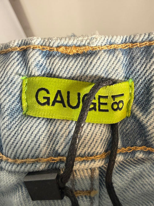 GAUGE81 Women's Blue Sunda Wide-Leg Jeans Pants Size 26 NWT 33' inseam MRSP $281