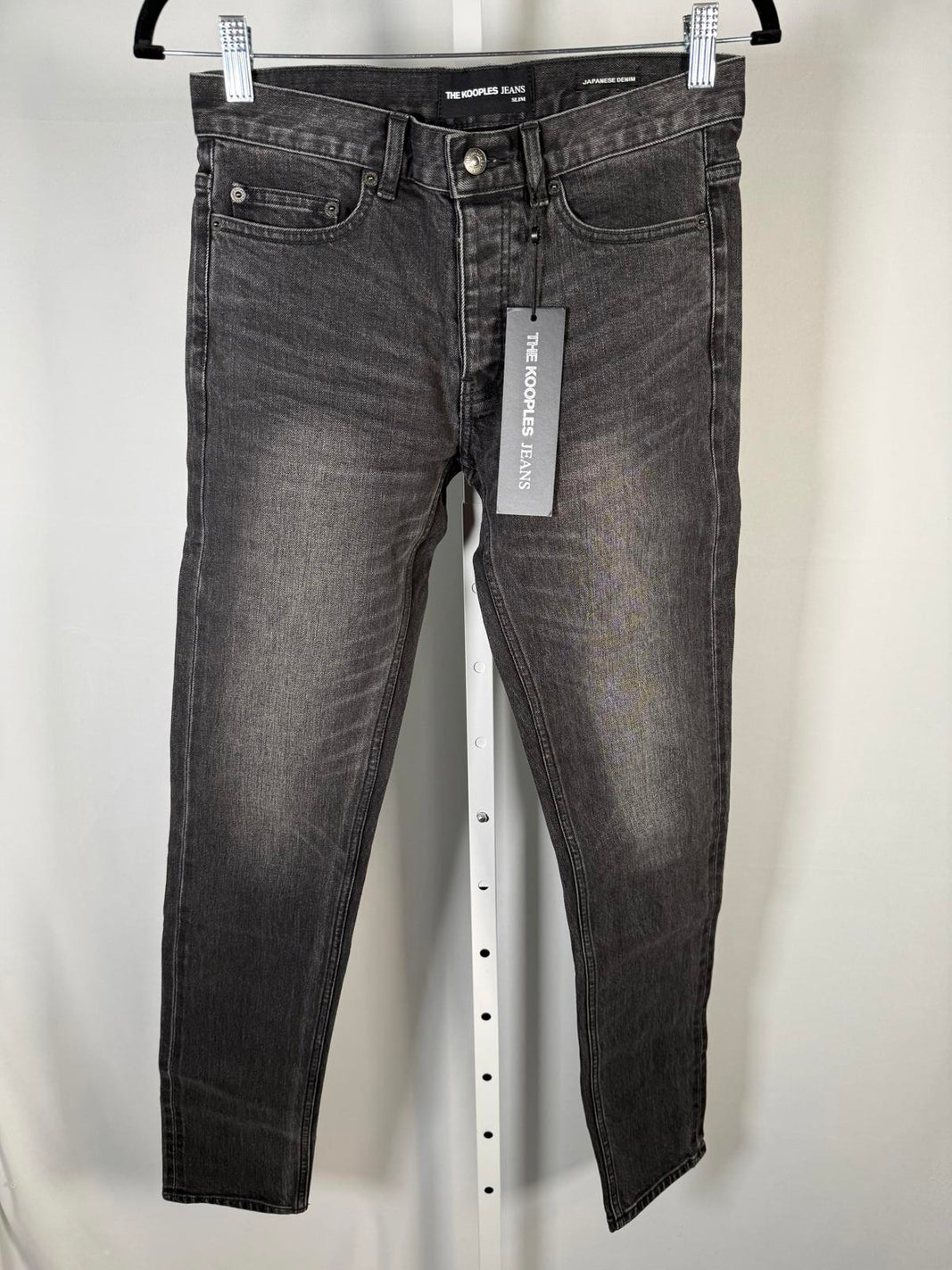 NWT The Kooples Slim Black Japanese Denim Jeans Women’s Size 27 31" Inseam $258