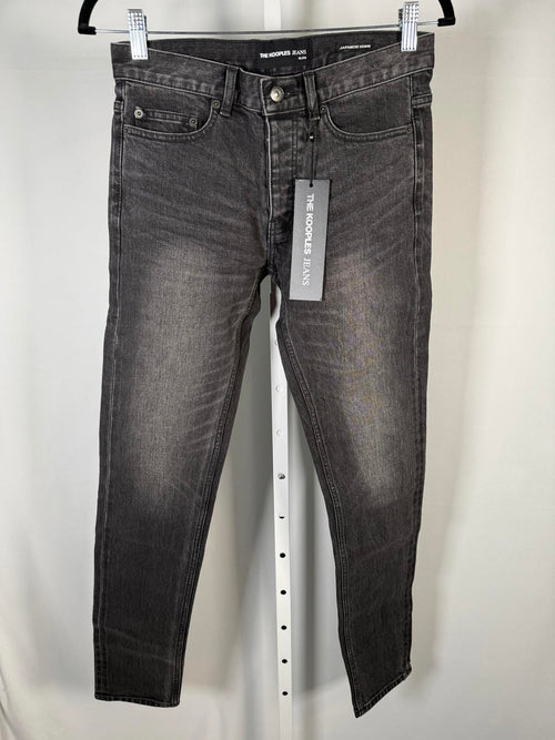 NWT The Kooples Slim Black Japanese Denim Jeans Women’s Size 27 31" Inseam $258