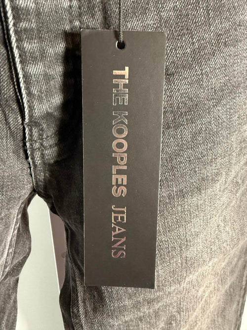 NWT The Kooples Slim Black Japanese Denim Jeans Women’s Size 27 31" Inseam $258