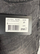 NWT The Kooples Slim Black Japanese Denim Jeans Women’s Size 27 31" Inseam $258