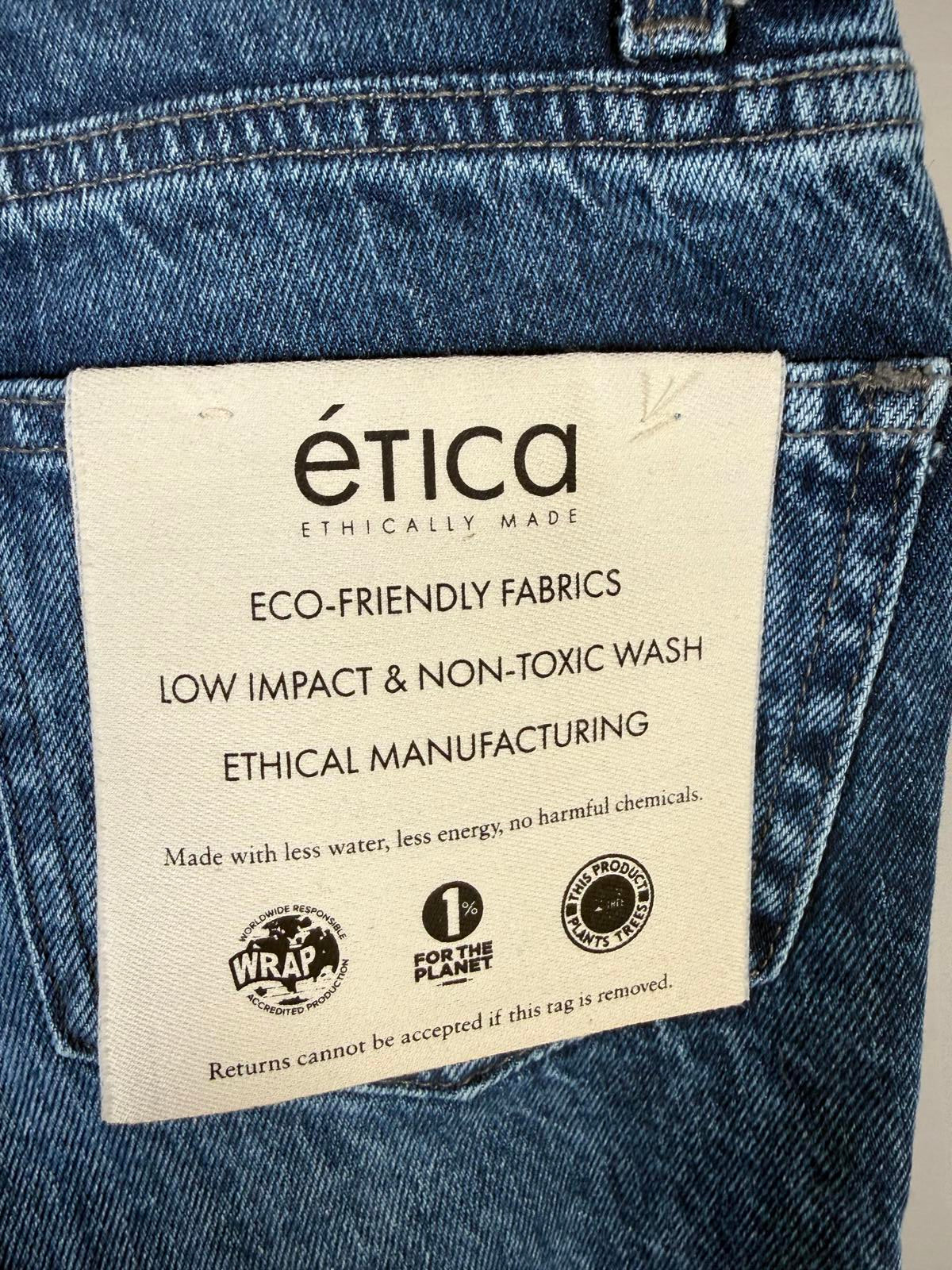 ÉTICA Ethically Made Cropped Raw Hem Jeans Size 1 Women's 23” Inseam NWT