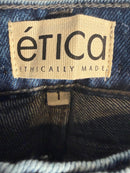 ÉTICA Ethically Made Cropped Raw Hem Jeans Size 1 Women's 23” Inseam NWT