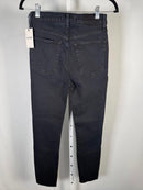 NWT RE/DONE Originals Double Needle Crop Jeans Black Womens Size 25 $240